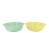 ZINC BASIC PASTEL GREEN/YELLOW BOWL 32X10CM NM