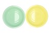 ZINC BASIC PASTEL GREEN/YELLOW BOWL 32X10CM