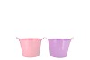 ZINC BASIC LILA/PINK EARS BUCKET 16X14CM