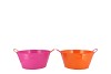 ZINC BASIC FUCHSIA/ORANGE EARS BOWL 25X12CM