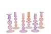 BICOLORE PRETTY PINK BUBBLES CANDLE H ASS 9X20CM NM