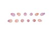 BICOLORE PRETTY PINK PILAR CANDLE H ASS 5X17CM NM