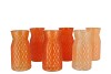 DIAMOND ORANGE MIX VASE ASS 12X20CM NM