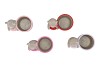 HEARTS BEAR PINK/RED/LILA POT ASS 17X11X13 NM