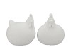 CONCRETE FARM WHITE CHICKEN 17X16X19CM NM