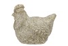 CONCRETE FARM GREY CHICKEN FEATHERS 21X14X17CM NM
