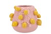 FRUIT LEMON LIGHT PINK POT 24X19CM