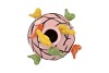 BIRD PINK LIGHT VASE TUBE 20X25CM NM