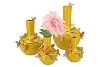 BIRD YELLOW VASE TUBE 20X25CM NM