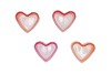 LOVE HEARTS ORANGE MIX STRUCTURE STRIPED T-LIGHT ASS 7X8 NM