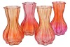 BICOLORE ORANGE MIX GARLIC VASE ASS 13X20CM