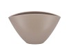 CERAMIC TAUPE MATT POT ORCHID 28X17CM