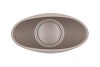 CERAMIC TAUPE MATT POT ORCHID 28X17CM