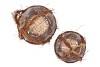 WICKER ELM BRANCHES BROWN EGG BASKET S/2 NM