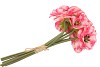 SILK POPPY BOUQUET PINK/WHITE 9X 33CM NM