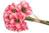 SILK POPPY BOUQUET PINK/WHITE 9X 33CM NM