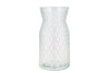 DIAMOND CLEAR VASE 14X25CM