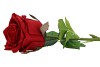 SILK ROSE RED  REAL TOUCH 43CM