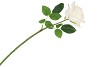 SILK OPEN ROSE WHITE REAL TOUCH 43CM