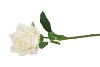 SILK OPEN ROSE WHITE REAL TOUCH 43CM