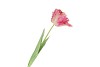 SILK TULIP PAPAGAYO PINK/YELLOW 64CM