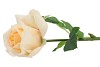 SILK OPEN ROSE YELLOW REAL TOUCH 43CM