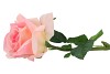 SILK OPEN ROSE LIGHT PINK REAL TOUCH 43CM