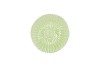 BLOOM DAISY PLATE GREEN 11X11X2CM NM