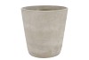CONCRETE POT ROUND GREY 24X24CM NM