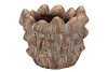 CONCRETE GOLDEN MUSHROOMS POT 23X23X19CM NM