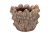 CONCRETE GOLDEN MUSHROOMS POT 17X17X14CM NM