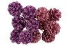 PICK SHINE PINECONE NAT LILA/PINK GLITTER 50CM ASS P/12 NM