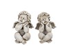 CONCRETE SAINT ANGEL CROSS LEGS ASS 16X16X22CM NM
