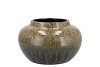 JADE FOREST GREEN VASE BOL 23X14CM NM