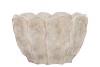 ALASKA WAVY SAND OVAL POT 31X19X21CM NM