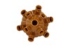 ROTTERDAM BROWN VASE TUBE 25X25X36CM NM