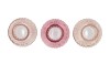 ROMAN SWEETS PINK CLEAR MIX DIAMOND GLASS VASE ASS 15X21 NM