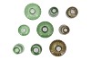 DAYAH GREEN MIX GLASS BOTTLE SET 3 7X11CM NM
