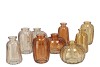 DAYAH WARM SAND MIX GLASS BOTTLE SET 3 7X11CM NM