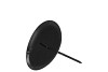 METAL PAGE CANDLE HOLDER BLACK DIA 8CM NM