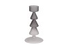 NOVA BLACK CANDLE HOLDER TRICOLOR 9X9X17CM