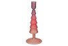 NOVA RED CANDLE HOLDER TRICOLOR 9X9X22CM