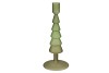 NOVA GREEN CANDLE HOLDER TRICOLOR 9X9X22CM