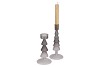 NOVA BLACK CANDLE HOLDER TRICOLOR 9X9X22CM