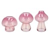NOVA SWEETS PINK VASE MUSHROOM NARROW TRICOLOR 13X13X20CM NM