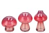 NOVA RED VASE MUSHROOM NARROW TRICOLOR 13X13X20CM