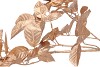 SILK LEAF ELDER GOLD 124CM NM