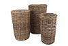 RATTAN KUBOO NATURAL CILINDER S/3 23X40/27X45//34X50CM NM
