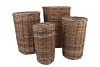 RATTAN KUBOO NATURAL CIL S/4 23X40/27X45//34X50/40X55CM NM
