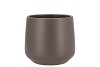 CERAMIC BROWN/TAUPE MATT POT BERLIN 13CM NM